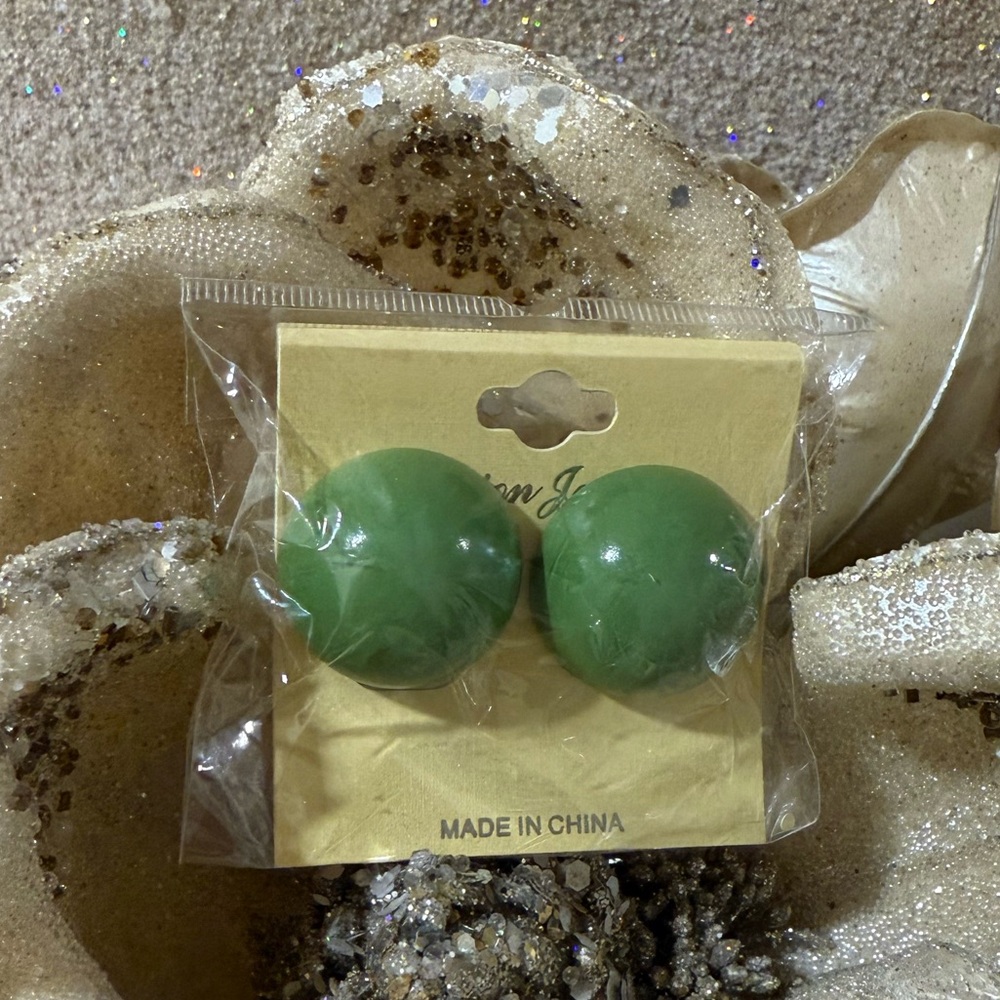 Green Earrings
